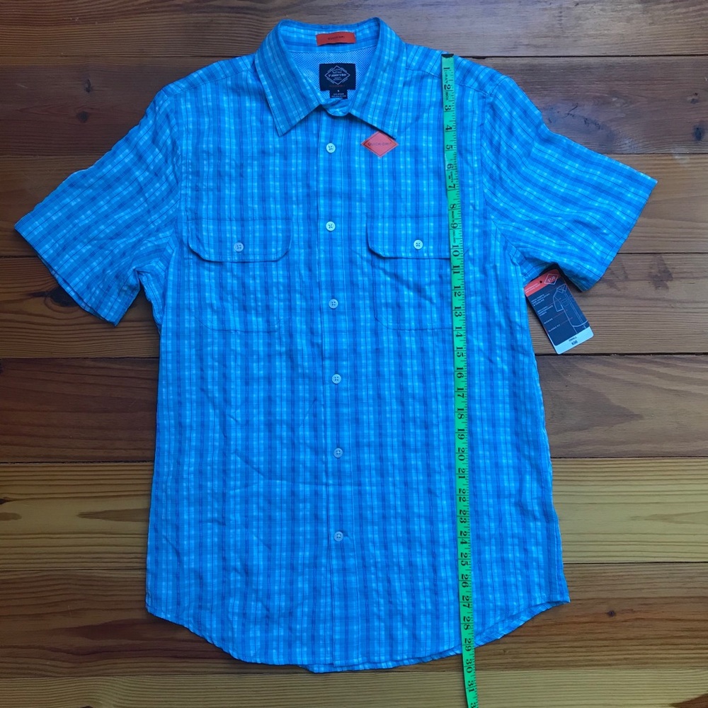 St. John's Bay Quick Dri Blue Button Down, NWT, S - Picture 10 of 15